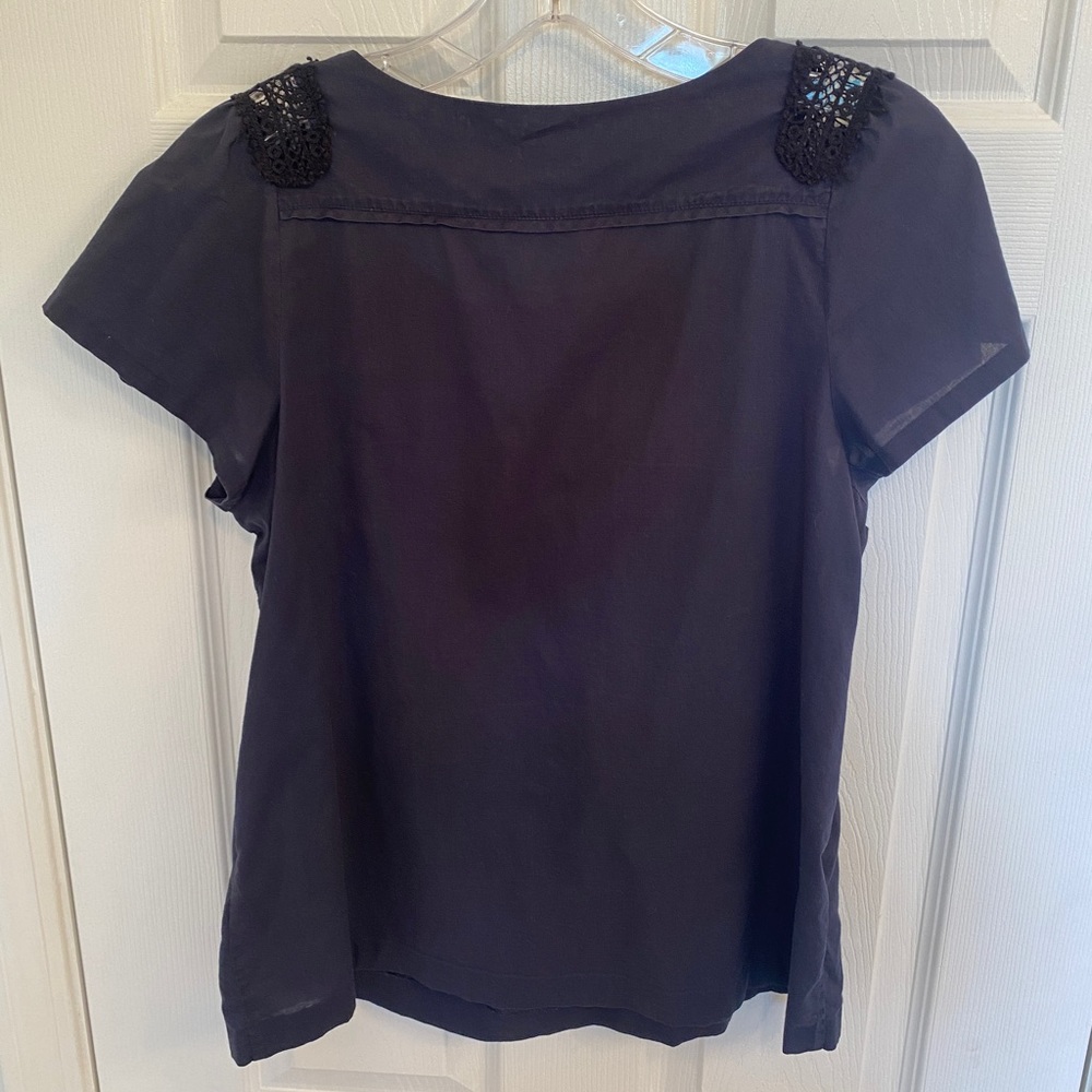 J. Crew Marrakesh Top | Small | Navy - Picture 5 of 7